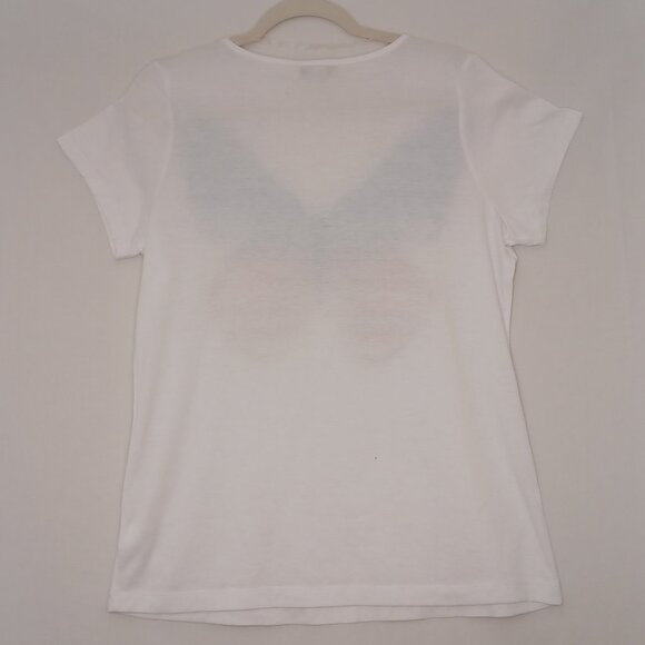 Women's Unity World Wear American Red White & Blue Butterfly 4th of July Size L - Picture 2 of 11